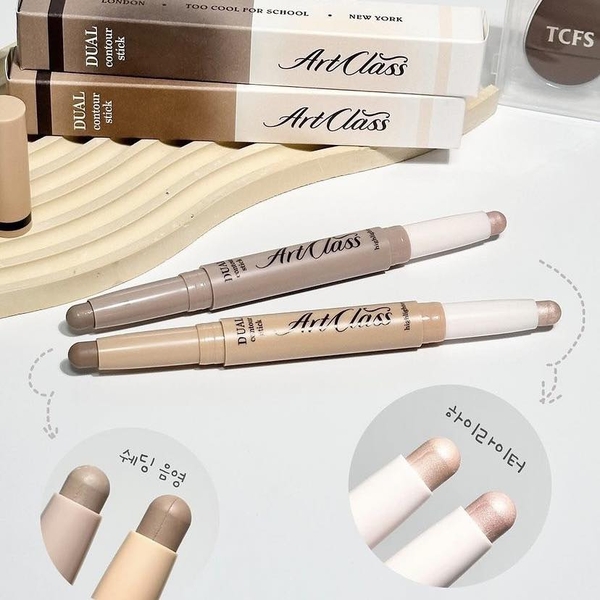 Tạo Khối + Highlight 2 Đầu Dạng Kem Too Cool Artclass Dual Contour Stick
