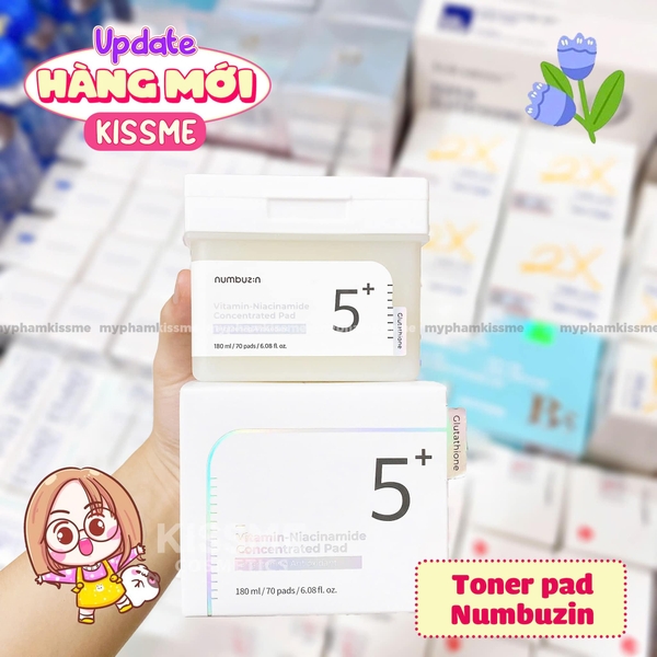 Toner Pad Numbuzin Vitamin Niacinamide Concentrated Pad No.5