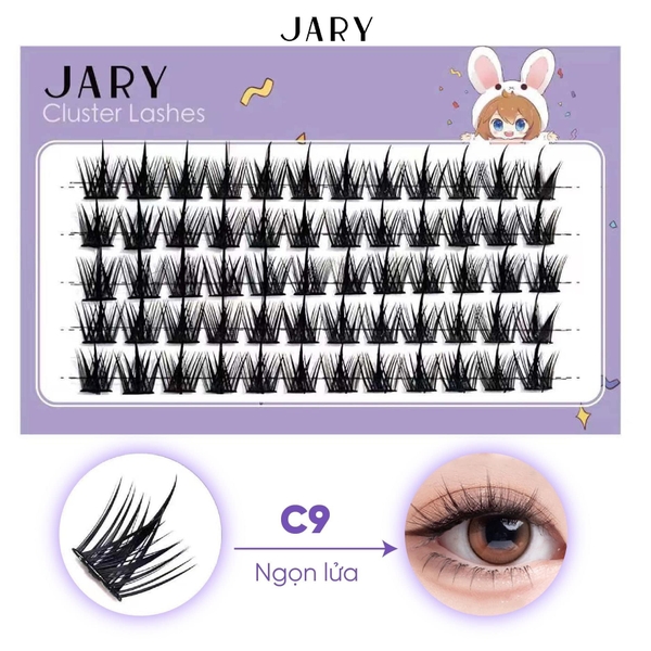 Lông Mi Cụm Tự Nhiên Jary Cluster Lashes - Hộp Nhựa 5 Hàng
