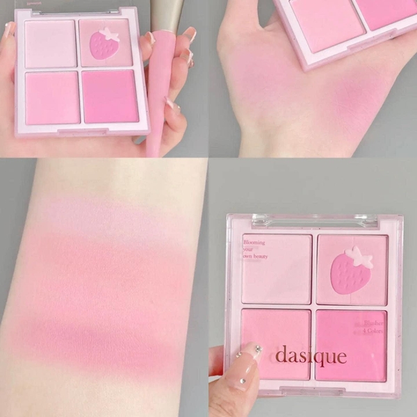 Phấn Má Hồng 4 Ô Dasique Blending Mood Cheek - 06 Berry Smoothie