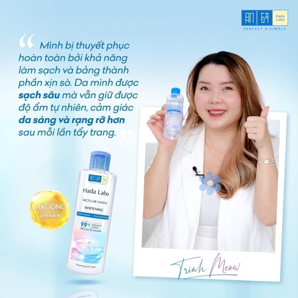 Nước tẩy trang da nhạy cảm Hada Labo Micellar Water 240ml
