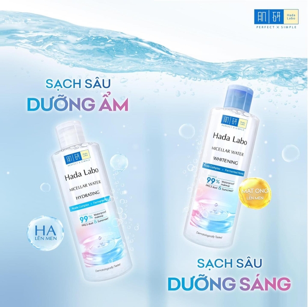 Nước tẩy trang da nhạy cảm Hada Labo Micellar Water 240ml