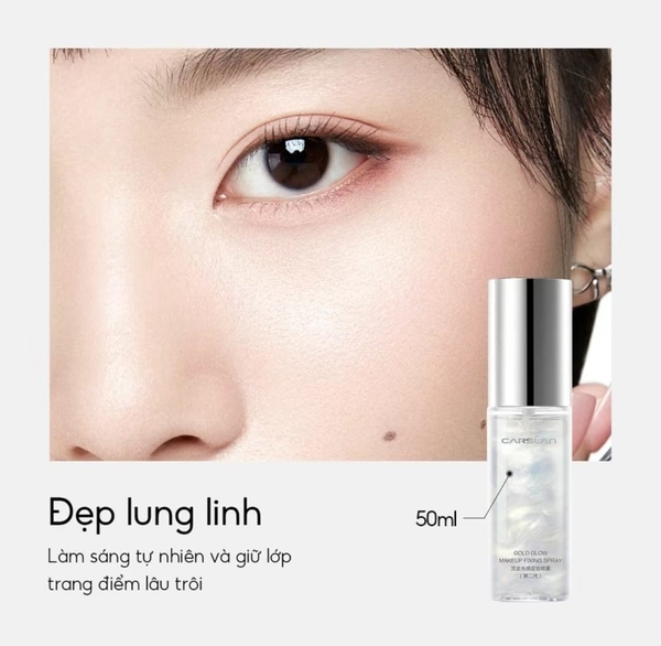 Xịt Khóa Make Up Carslan Soft Focus/Gold Glow Makeup Fixing Spray 50ml
