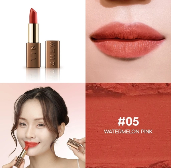 Son Thỏi Lì Dưỡng Mềm Mượt Hàn Quốc Tinchew Mad For Tint Color Stick 3.5g