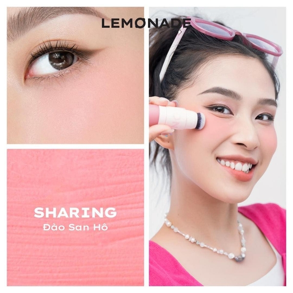 Má hồng Lemonade Dạng Kem Thuần Chay Perfect Couple Blush - Love Edition 2 Shade 8.5g