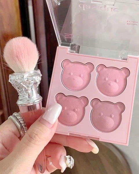 BST My Bear Collection Bảng Má Hồng Dasique Blending Mood Cheek - 17 Mauve Bear