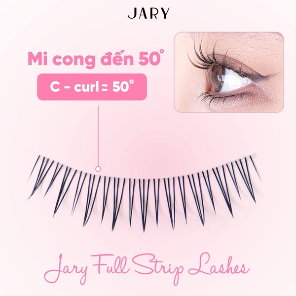 Lông Mi Giả Gân Trong Jary Full Strip Lashes