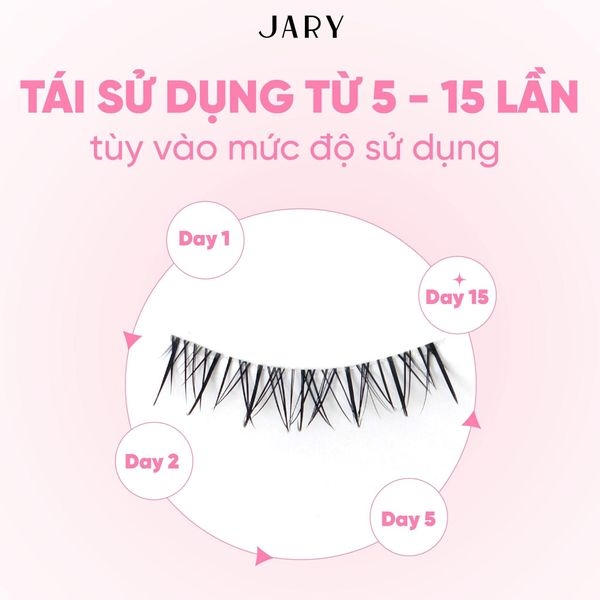 Lông Mi Giả Gân Trong Jary Full Strip Lashes