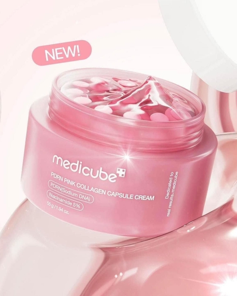 Kem dưỡng Medicube hồng PDRN pink collagen capsule cream