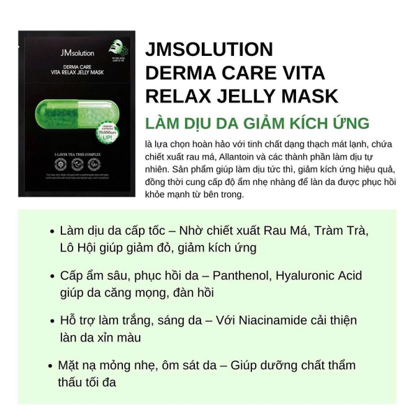 Mặt Nạ JMsolution Derma Care Vita Jelly Mask