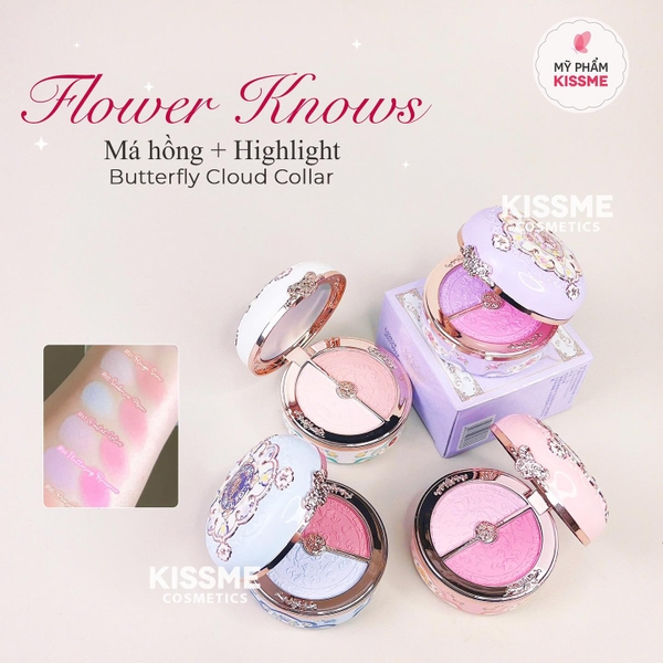 Phấn má hồng Flower Knows Butterfly Cloud Collar