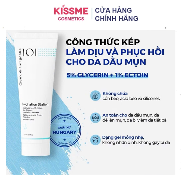 Kem Dưỡng Phục Hồi IOI Geek&Gorgeous Hydration Station 50ml