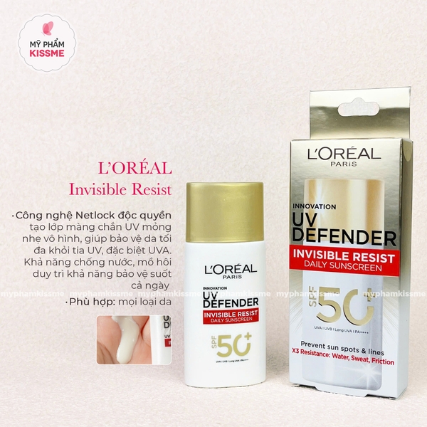 Kem Chống Nắng L'Oréal Paris UV Defender Serum SPF+ 50++++