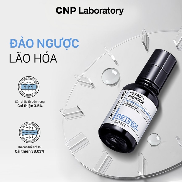 Tinh Chất Retinol, Chống Lão Hóa CNP Derma Answer Tension Angle Fit Ampule