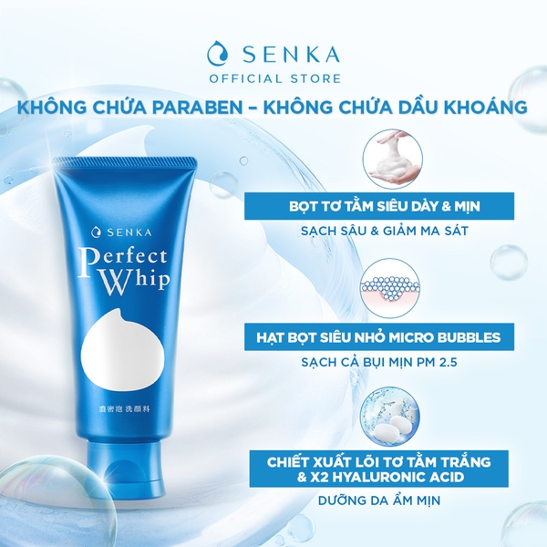 Sữa rửa mặt Senka Perfect Whip 120g