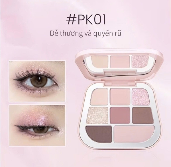 Bảng Phấn Mắt 8 Ô Focallure 8 Pan Pressed Powder Palette