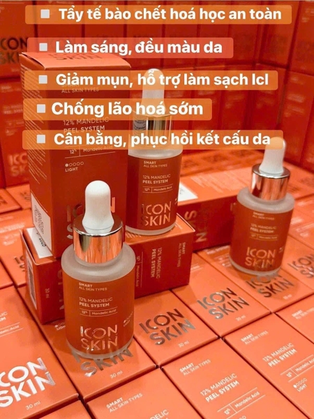 Peel da căng bóng Icon Skin 12% Mandelic Smart Peel System