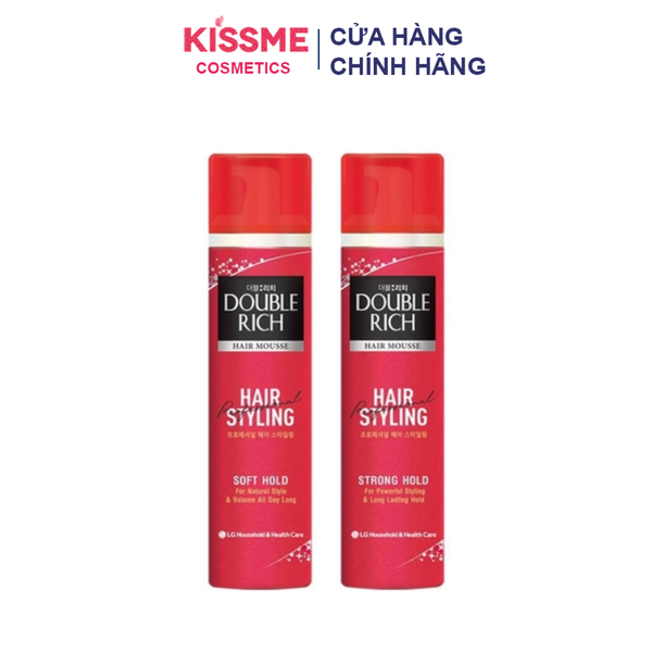 Mousse Tạo Kiểu Tóc Double Rich Giữ Nếp Tự Nhiên 150ml