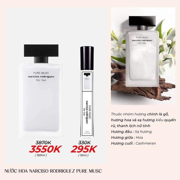 Nước hoa Narciso Rodriguez Pure Musc For Her eau de parfum