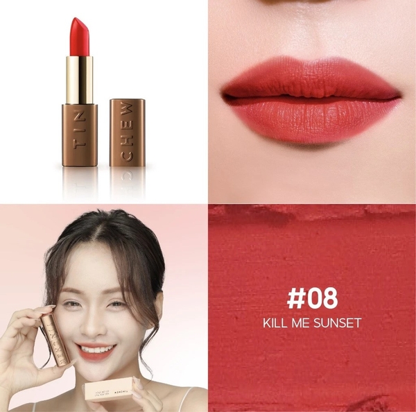 Son Thỏi Lì Dưỡng Mềm Mượt Hàn Quốc Tinchew Mad For Tint Color Stick 3.5g