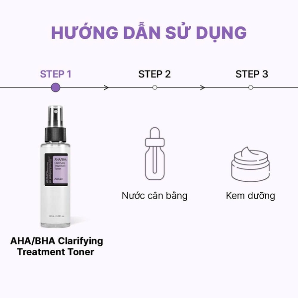 Toner Cosrx AHA/BHA Clarifying Treatment 100ml