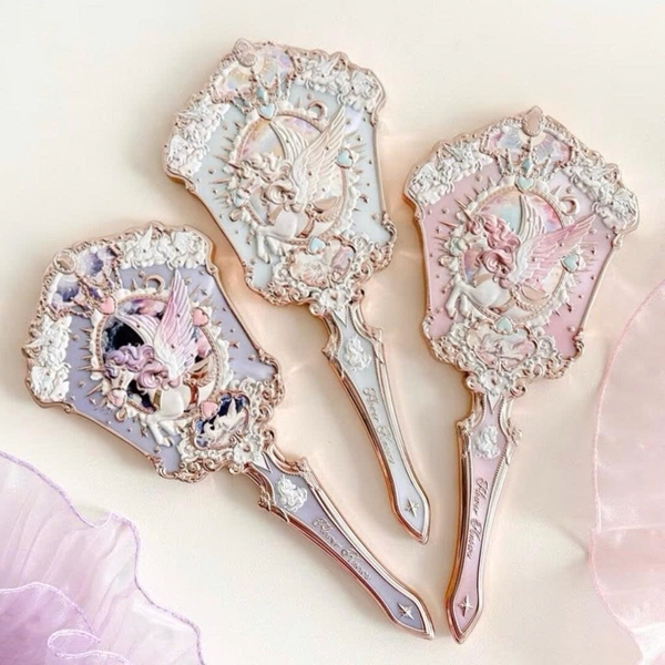 Gương Cầm Tay Flower Knows Knight Unicorn Cloud