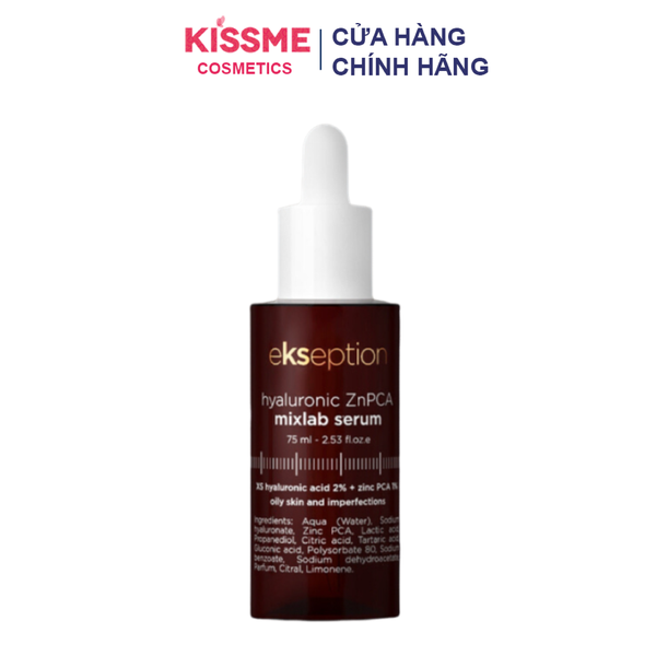 Serum kiềm dầu trị mụn Ekseption Hyaluronic ZnPCA 75ml