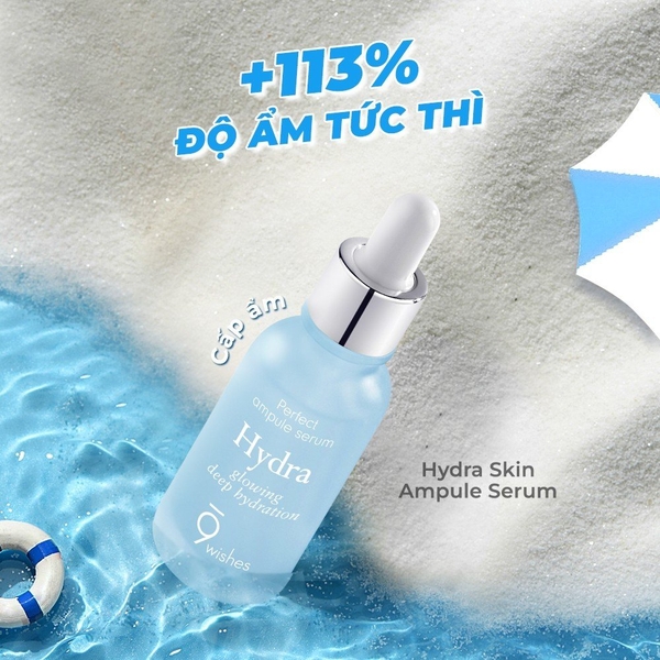 Serum dưỡng ẩm 9 Wishes Hydra Skin Ampule