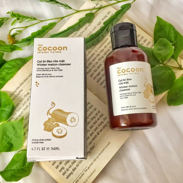 Gel rửa mặt da dầu mụn bí đao Cocoon Winter Melon Cleanser Bí Đao140ml