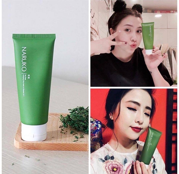 Sữa rửa mặt tràm trà Naruko Tea Tree Purifying Clay Mask and Cleanser