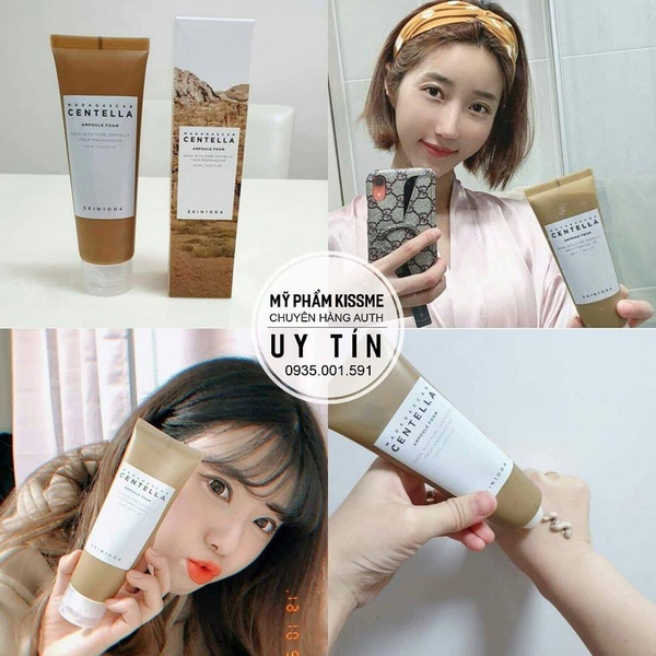 Sữa Rửa Mặt Rau má Centella Skin1004 Madagascar Ampoule Foam 125ml