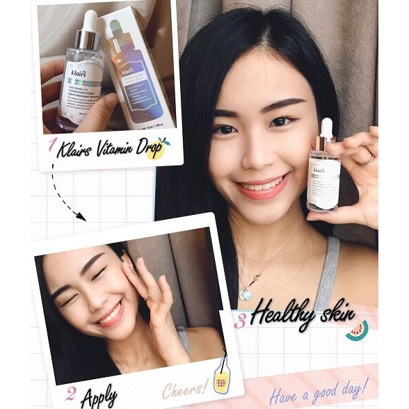 Serum dưỡng sáng mờ thâm Klairs Juiced Vitamin Drop 35ml