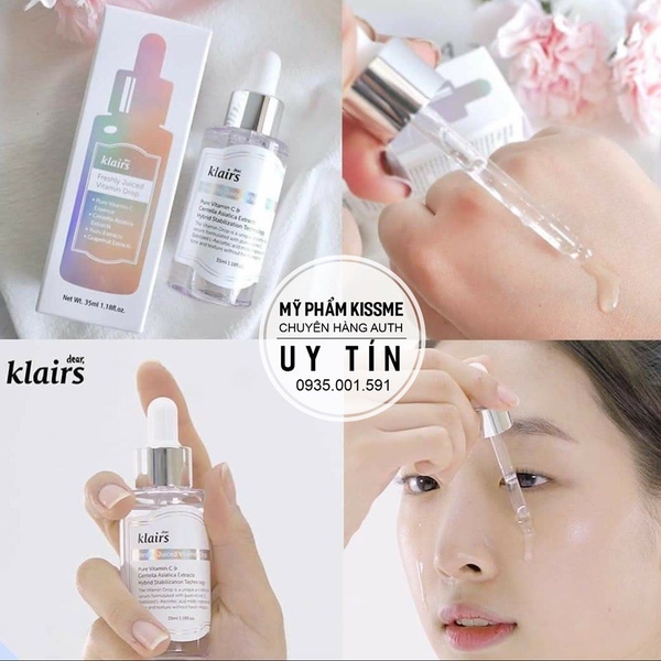 Serum dưỡng sáng mờ thâm Klairs Juiced Vitamin Drop 35ml