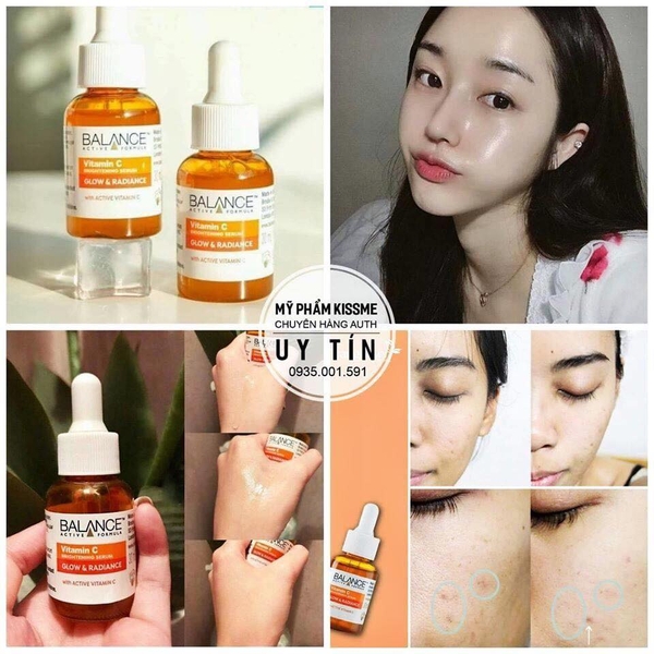 Serum sáng da Balance Vitamin C Brightening Serum Glow & Radiance 30ml