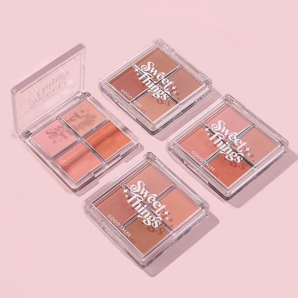 Bảng má hồng nội địa trung 4 ô GoGo Tales Soft Mist Naked Feeling Blush