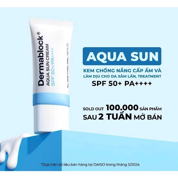 Kem chống nắng phổ rộng cho da nhạy cảm Dermablock Sun Cream SPF50+ PA++++