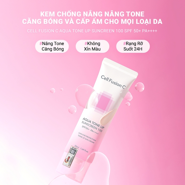 Kem Chống Nắng Cell Fusion C Toning Sunscreen 100 SPF 50+/PA++++