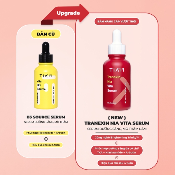 Serum dưỡng trắng mờ thâm Tiam Vita B3 Source 40ml