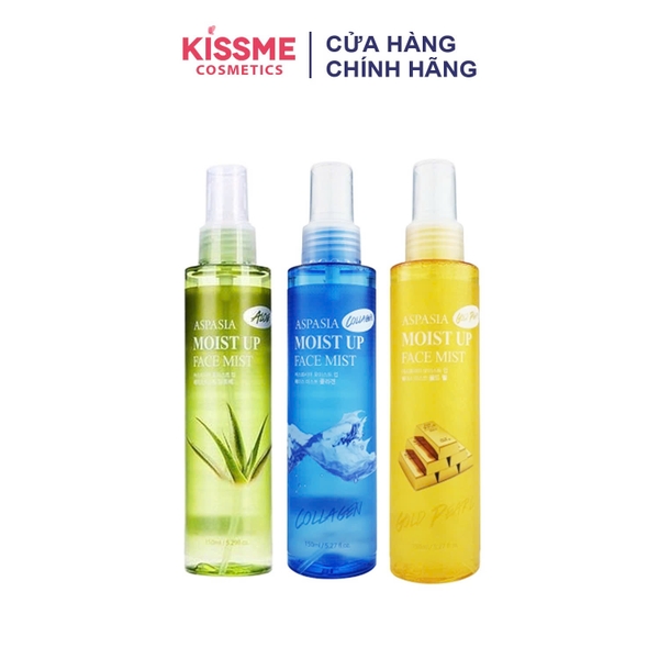 Xịt Khoáng Dưỡng Ẩm Lô Hội Aspasia Moist Up Face Mist 150ml