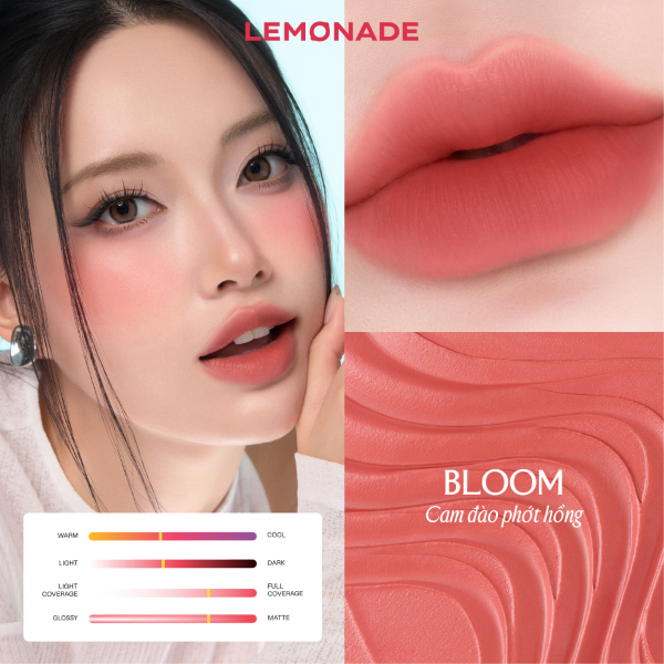 Son Bùn Ẩm Mịn Lâu Trôi Lemonade Perfect Couple Blurry Stain Lip Cream