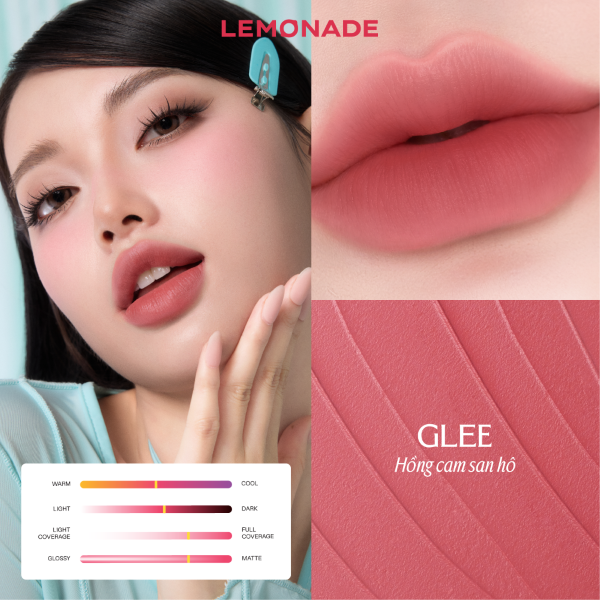 Son Bùn Ẩm Mịn Lâu Trôi Lemonade Perfect Couple Blurry Stain Lip Cream