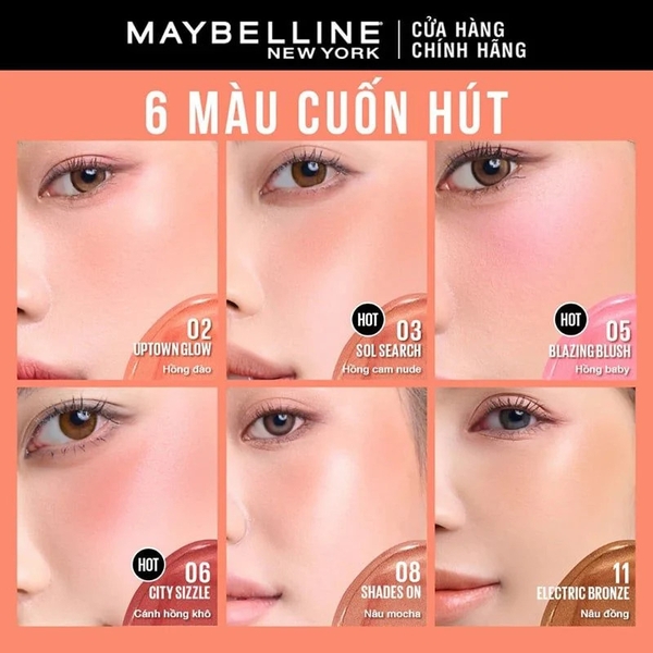 Má Hồng Kem Maybelline Sunkisser Blush 4.7ml