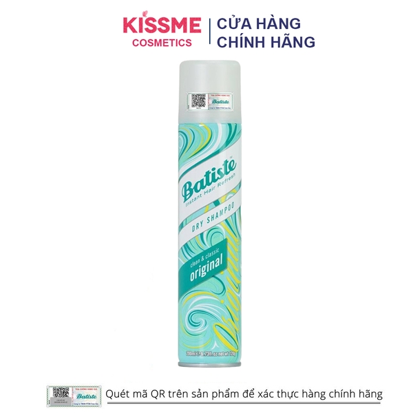 Dầu Gội Khô Giúp Làm Sạch, Tóc Bồng Bềnh Batiste Dry Shampoo 200ml
