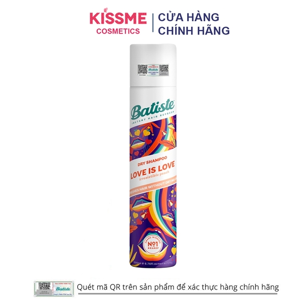 Dầu Gội Khô Giúp Làm Sạch, Tóc Bồng Bềnh Batiste Dry Shampoo 200ml
