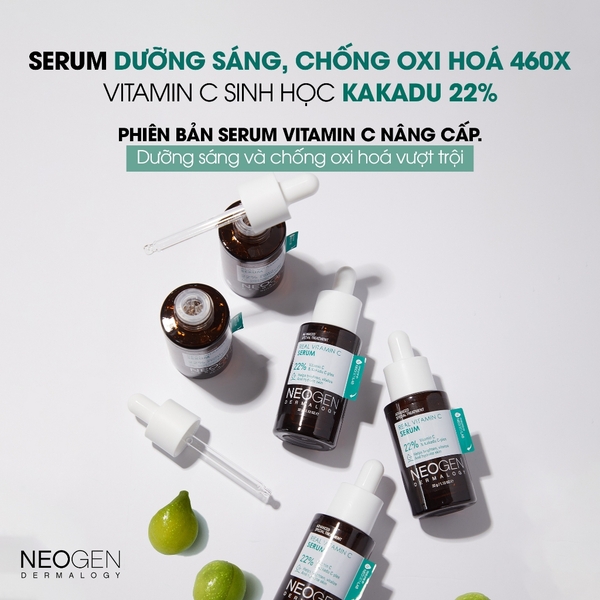 Tinh Chất Dưỡng Trắng Mờ Thâm 22% Vitamin C Kakadu Neogen Dermalogy Serum