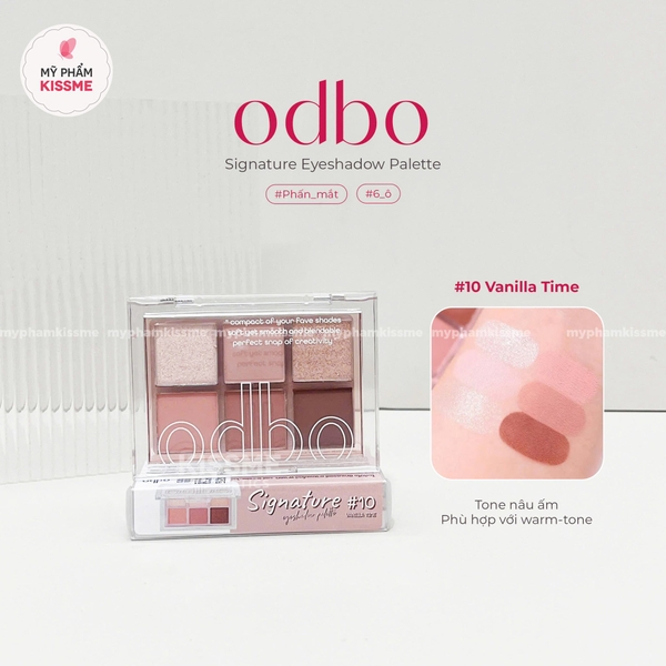 Phấn Mắt 6 Ô Odbo Signature Eyeshadow Palette