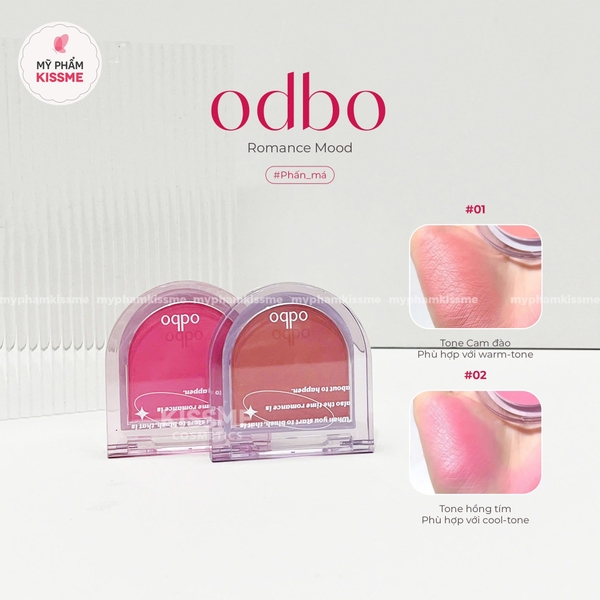 Phấn Má Hồng Odbo Romance Mood Blush