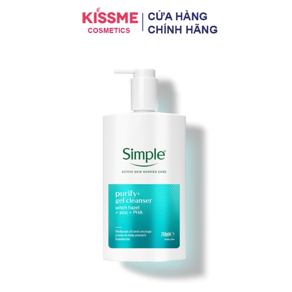 Sữa rửa mặt Simple lành tính sạch thoáng - cho da nhạy cảm