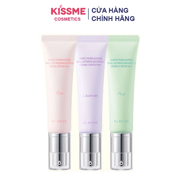 Kem Lót Klavuu Nâng Tông Da White Pearlsation Ideal Actress Backstage Cream 10ml