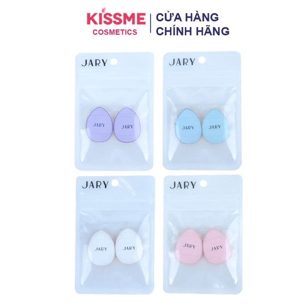 Mút Ngón Tay Jary Finger Makeup Puff - Set 2 Miếng